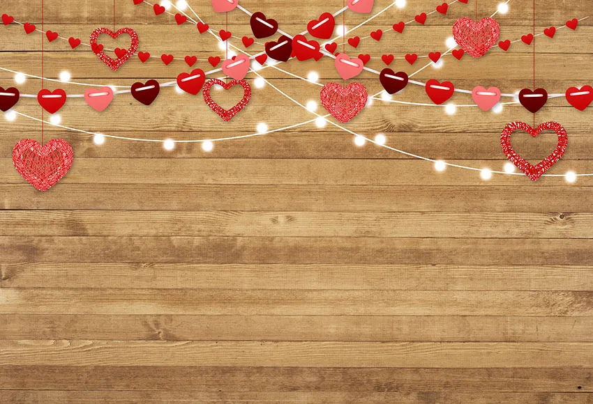 

Heart Photography Backdrops Valentine's Photography Backdrops wood wall Party Background Balloon Photo Studio Props
