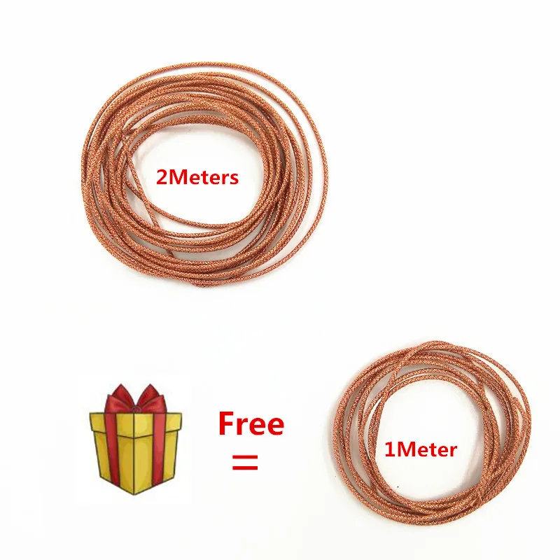 Купить 2 м бесплатный 1 м провод для динамика 24/16/12/8 пряди Плетеный медный кабель для 6,5 