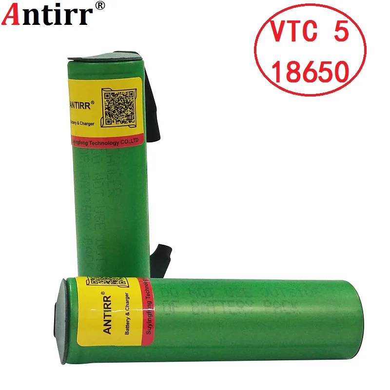18650 vtc5 us18650vtc5 2600 мАч 30a литиевая аккумуляторная батарея для отвертки shura + полоски