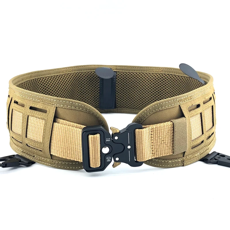 

Tactical Belt Military Army Airsoft Combat Molle Battle Waist Belt Training Outdoor Hunting 1000D Nylon Soft Padded Waistband