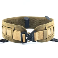 military tactical belt army airsoft combat molle battle belt training outdoor hunting 1000d nylon soft padded waist waistband