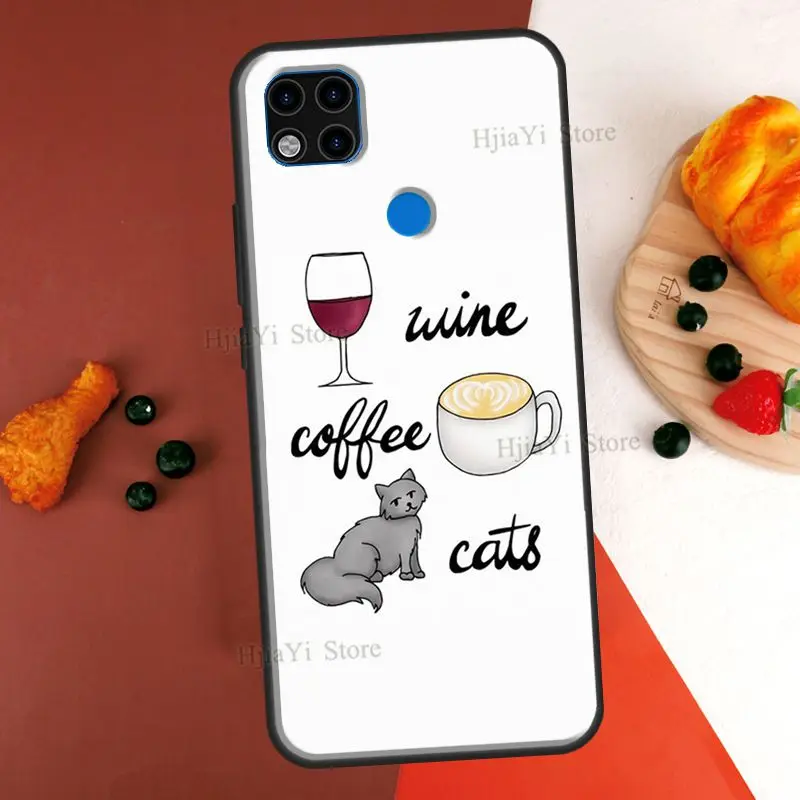 Чехол с чашкой кофе и вина для Redmi Note 11 Pro чехол 10 9 8 7 10S 11S 9A 9C 9T | Мобильные телефоны