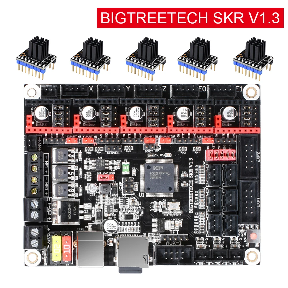 BIGTREETECH СКР V1.3 Управление доска 32 бит Smoothieboard TMC2208 TMC2130 3D-принтеры Запчасти для MKS GEN L Ramps 1,4/1,6 CR10 CR-10