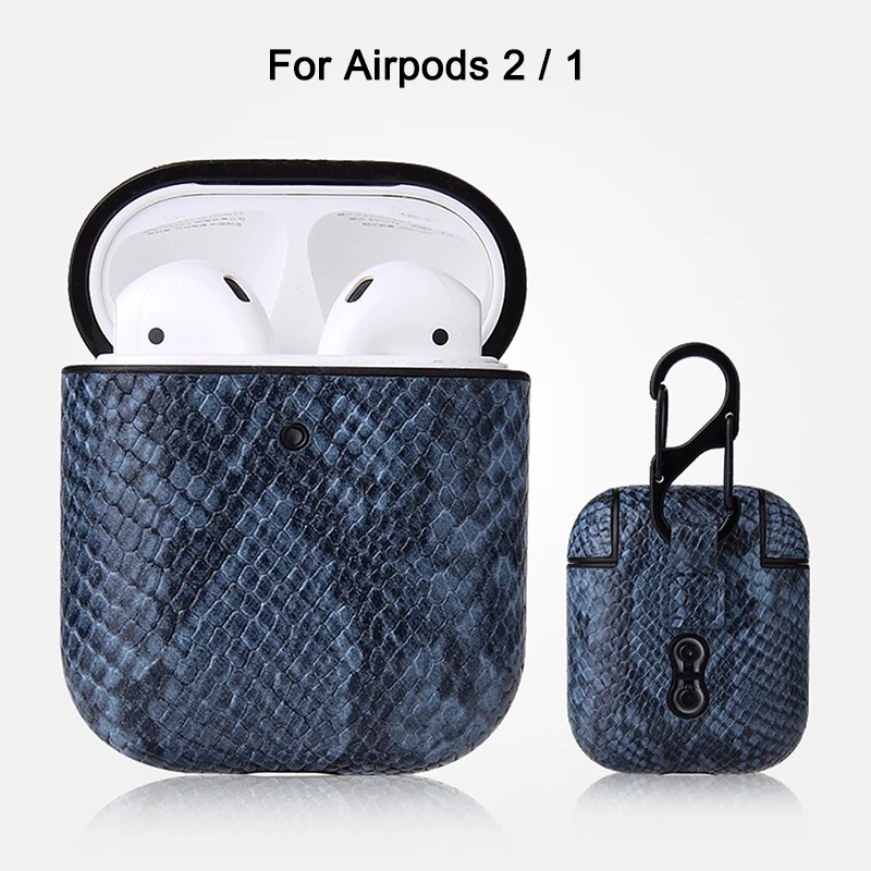 Blue airpods 2 1 Отличный кожаный чехол для Airpods Pro 3 2 1 противоударный чехол для Air pods 3 Pro защитный чехол для Apple Airpods Pro correa - Цвет: Blue airpods 2 1