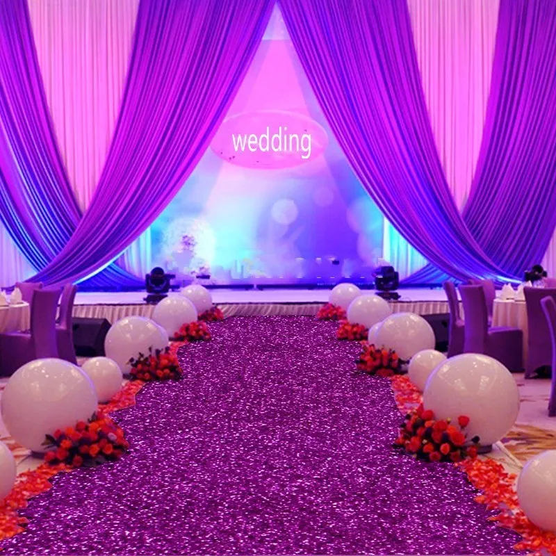 

1.4 m Wide X 10 m/roll Shiny Pearlescent Wedding Carpet Fashion Aisle Runner T station Carpet For Party Decoration Supplies