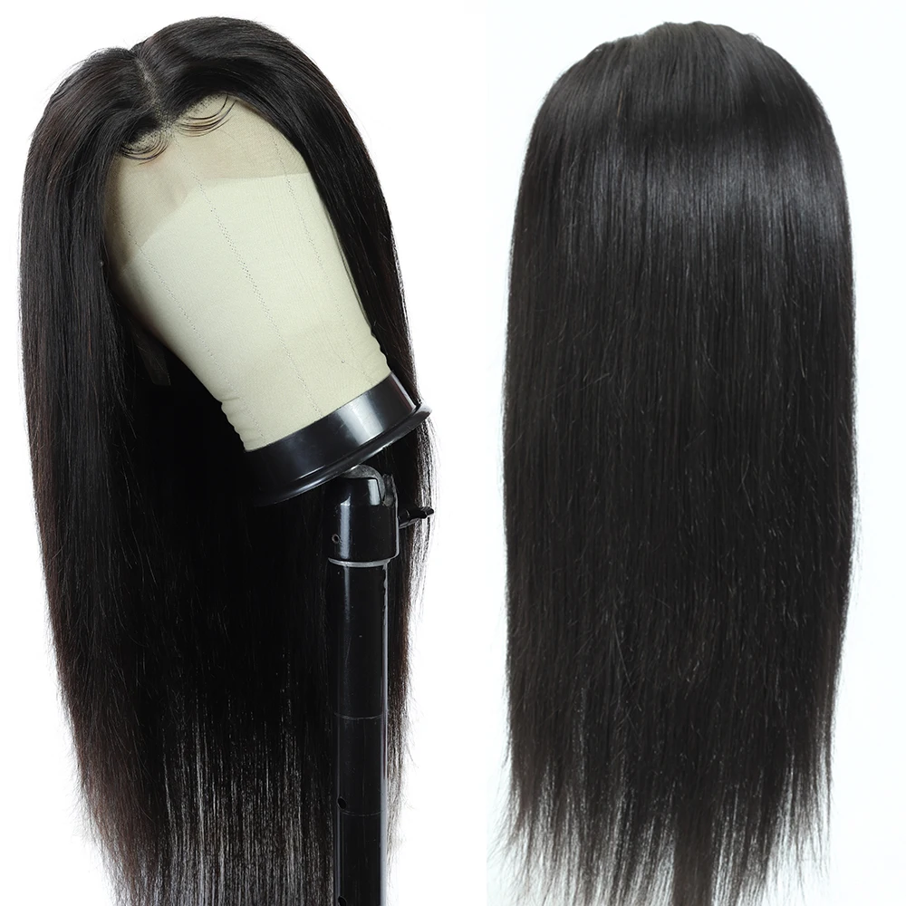 

Bone Straight Lace Human Hair Wigs For Black Women 13x4 Lace Front Human Hair Wig With Baby Hair 4x4 Closure Wig 150% Remy