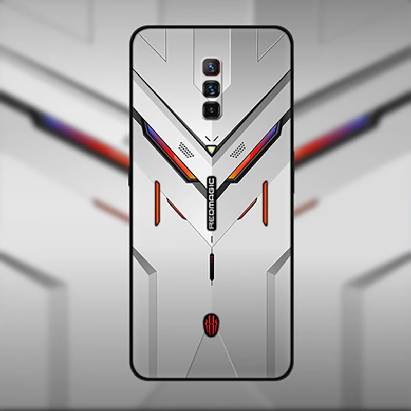 Жесткая задняя крышка из закаленного стекла для Nubia Red Magic 6 Чехол NX669J ZTE Pro телефона