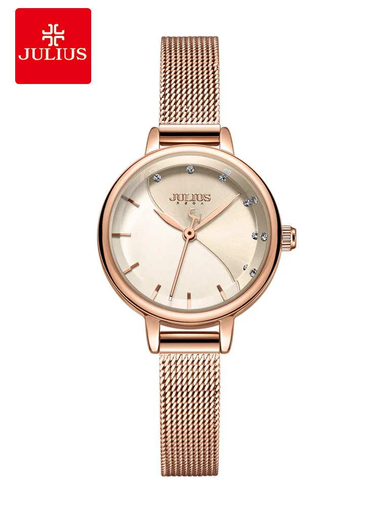 Часы женские маленькие из нержавеющей стали с металлическим браслетом | Наручные