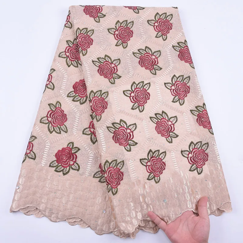 SJD кружево высокое качество хлопок африканская ткань цветы швейцарская в