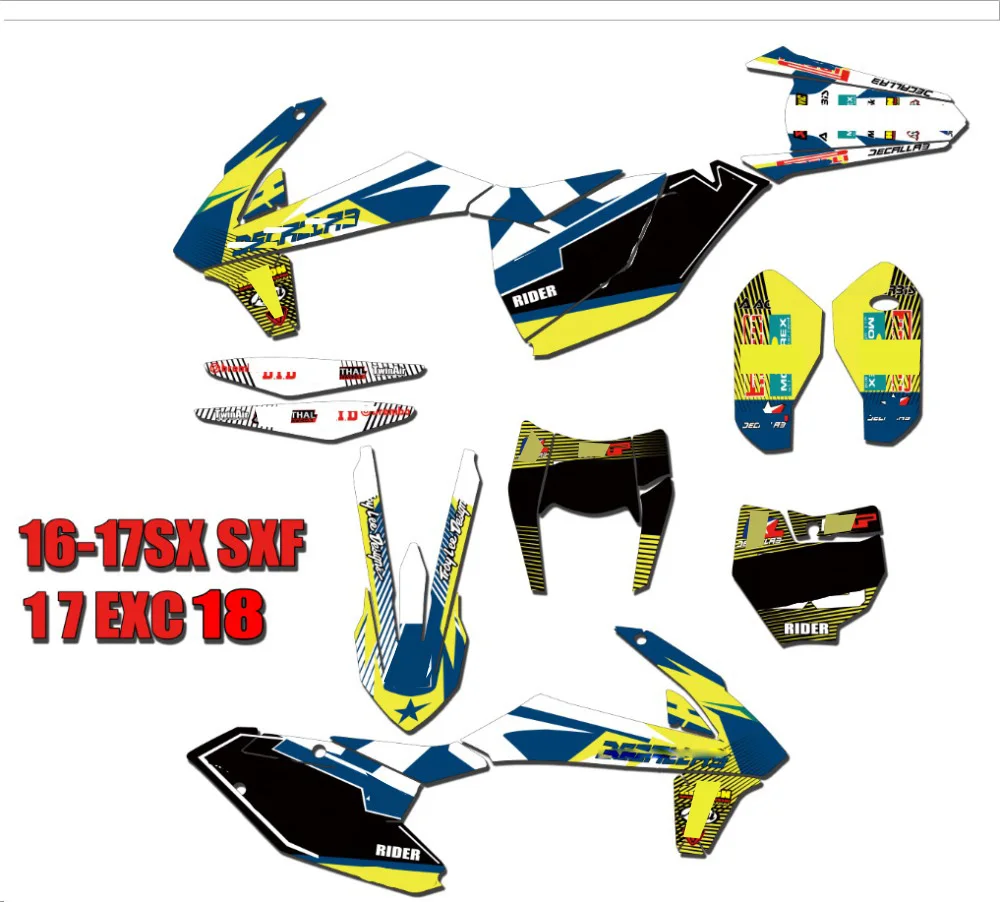 Мотоцикл SX SXF EXC XC наклейка Графический комплект для KTM EXC EXCF XCW SX SXF XC XCF