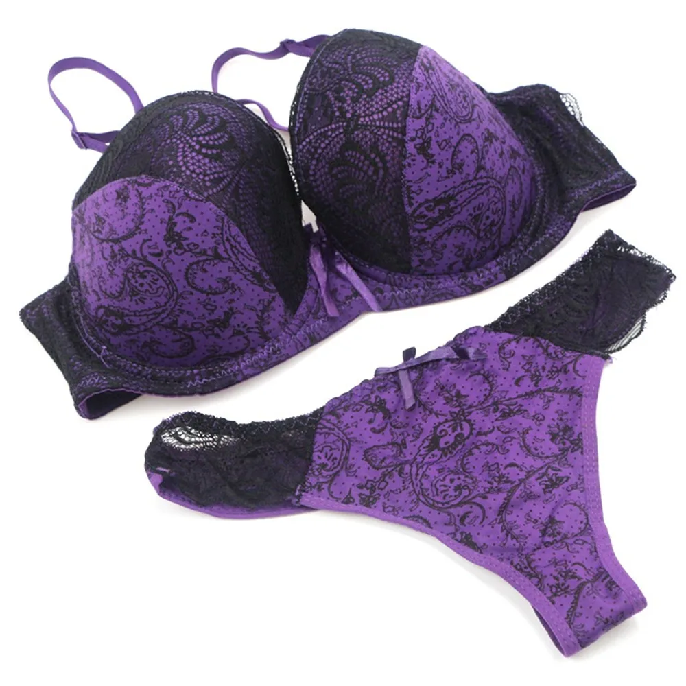 bra and brief sets DaiNaFang Hot Selling Women Sexy Patchwork Bra Comfortable Plus Size Lace Bra Set With Bottom Many Colors Available Underwear bra sets