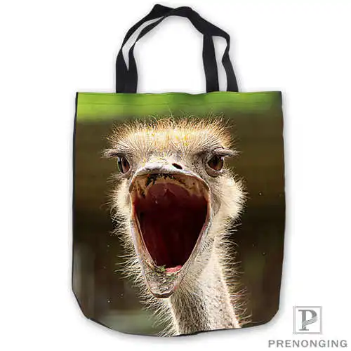 Пользовательские холст emu_bird_ostrich_animalsTote ручные сумки сумка для покупок
