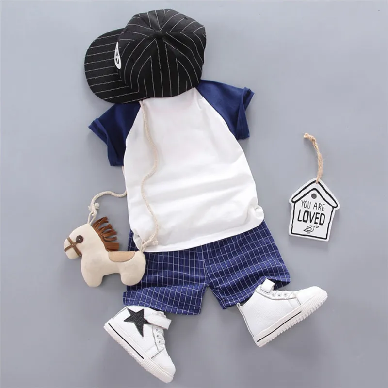 Новинка 2019 года детский комплект одежды для мальчиков детская летняя футболка с