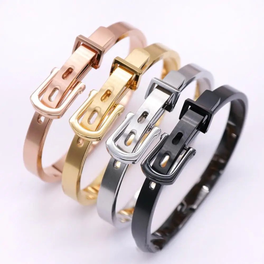 Женский браслет из титановой стали ZG корейский стиль простые пуговицы амулетный