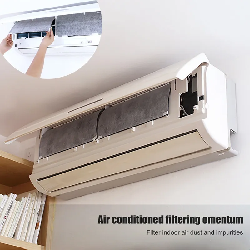 

10 Pcs Cuttable Air Conditioner Filter Papers Dustproofning Household Air Conditioner Cleansing Paper High Quality For Bedroom