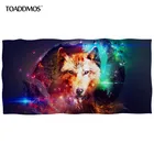 Удобное банное полотенце TOADDMOS с принтом волка для детей и взрослых, мягкое пляжное полотенце для ванной, быстросохнущая мочалка toalla playa