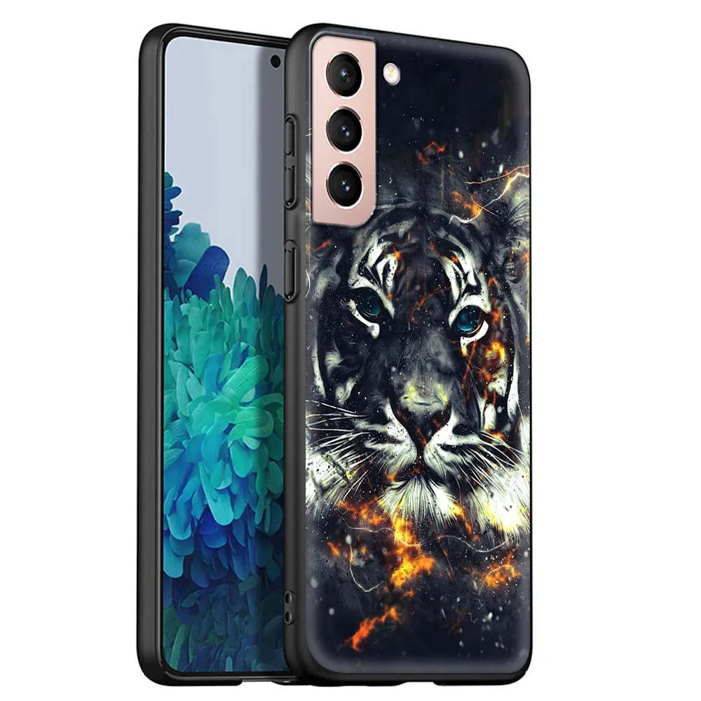 

Wolf, Tiger, Leopard, Lion Luxury Phone Case for Samsung Galaxy S20 FE S21 S20 Ultra S10 Lite S10E S9 S8 Plus 5G Soft Coque