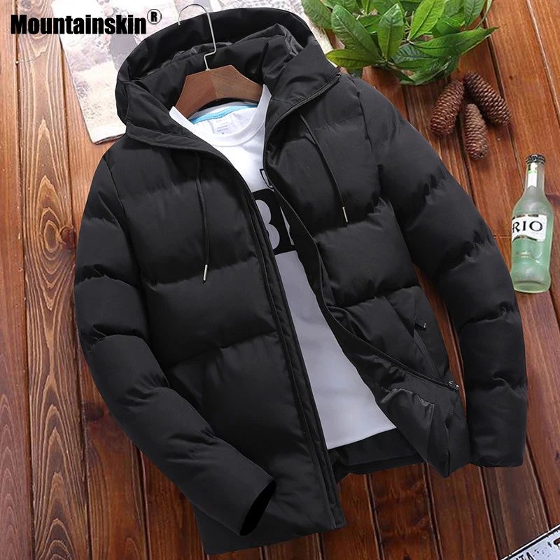 Куртка Mountainskin мужская с капюшоном плотная Повседневная ветровка Модная