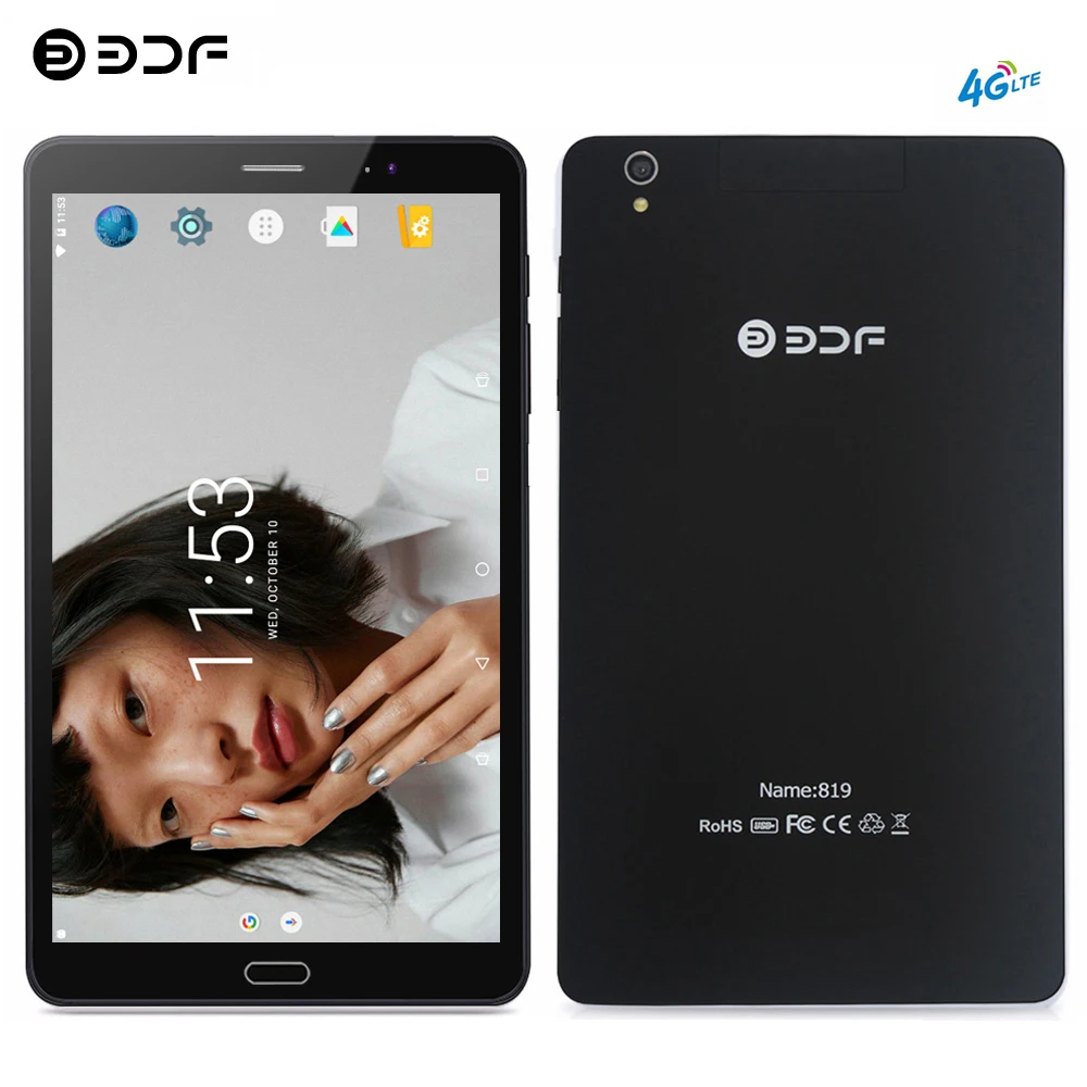BDF, 8 дюймов, планшетный ПК, 4G, LTE, планшет с функцией звонка, две sim-карты, 1920*1200, ips Tab, 4 ГБ/64 ГБ, планшет, Android 7,0, четыре ядра, ПК, настольный 8