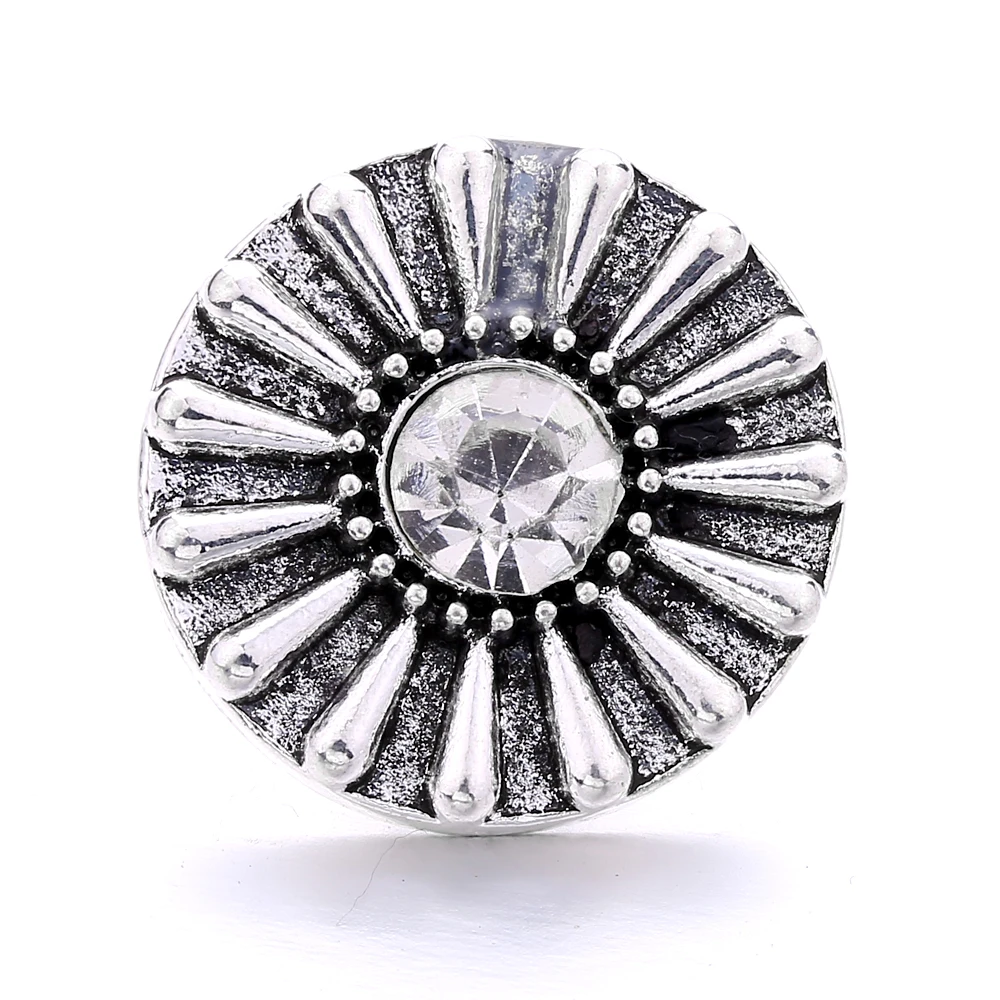 

20pcs Snaps Jewelry 18mm Snap Buttons Crystal Rhinestone colors Interchangeable Charms DIY Snaps Buttons