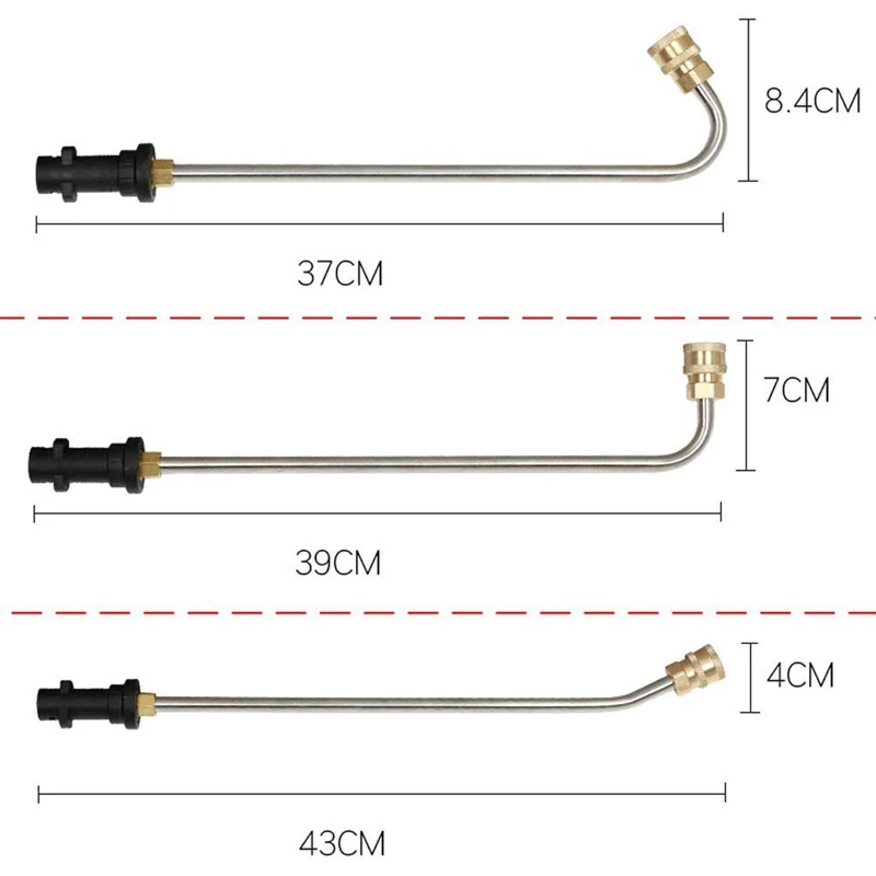 HOT-Gutter Cleaner Attachment for High Pressure Washer Gutter Rod Angled Lance 1/4 inch Quick Connect 90 degree Curved R | Дом и сад