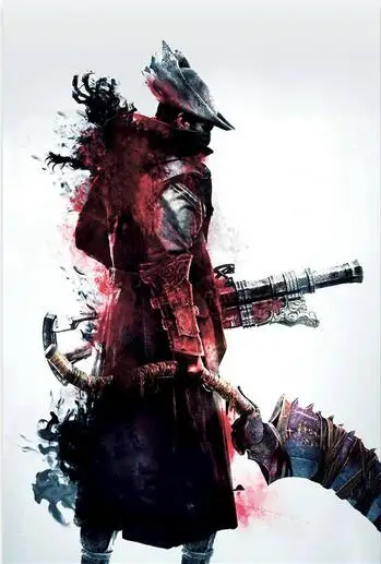 Много дизайна на выбор игра Bloodborne искусства большой размер принтованный