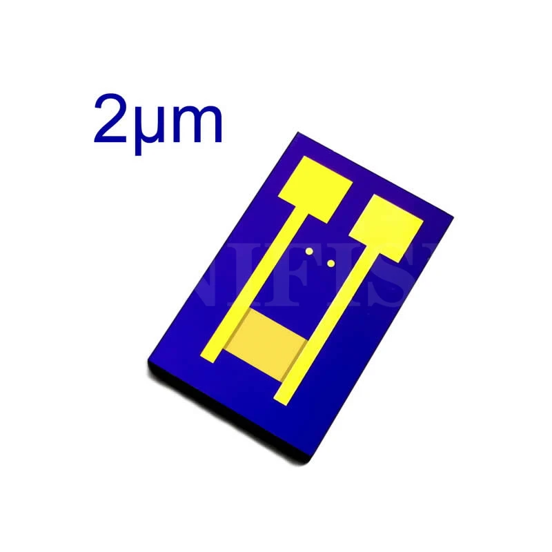 

2 μm silicon-based interdigital electrode gas optical humidity medical biosensor chip MEMS high precision