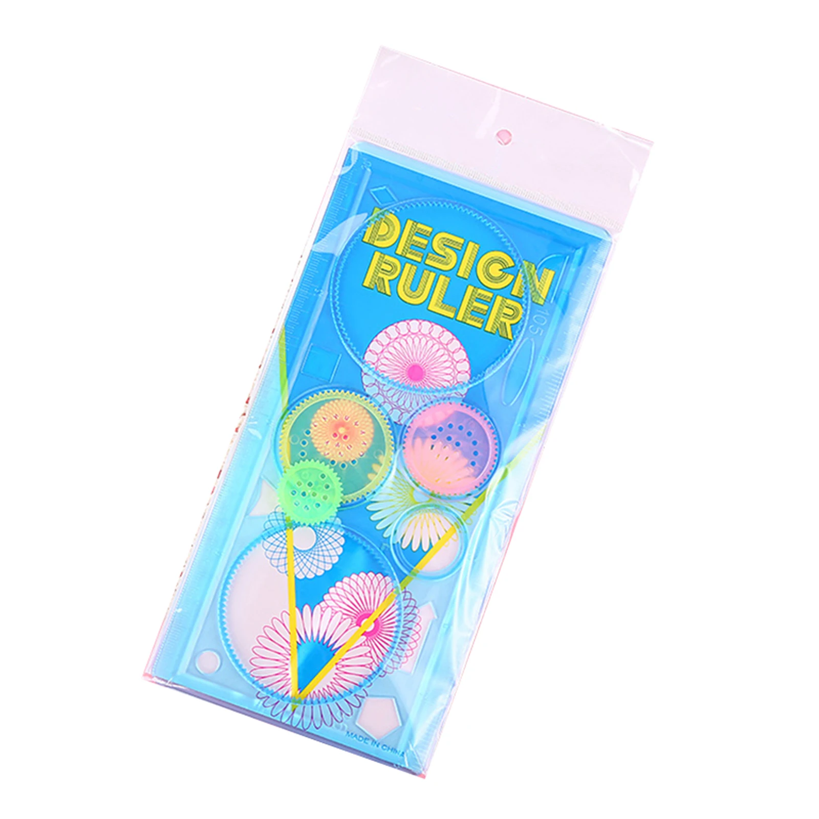 

Multifunctional Kaleidoscope Variety Painting Board Ruler Kindergarten Student Stationery Curved Drawing Ruler QJY99