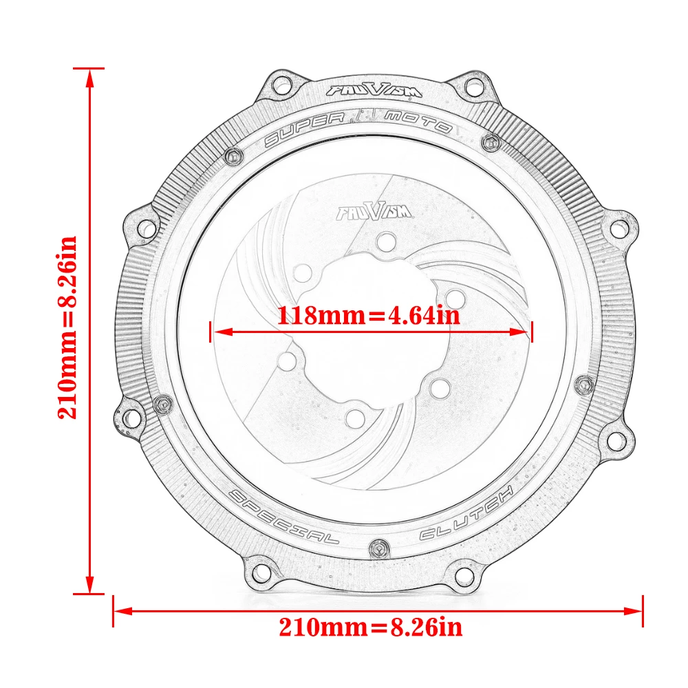 CNC V-max 1700 Motorklare Kupplungsdeckelschutz für Yamaha Vmax 1700 2009–2020 2019 2018 2017 2016 2015 2014 2013 2012 – Detail 2
