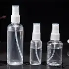 Многоразовые бутылки, дорожные пластиковые бутылки с распылителем, прозрачный пластиковый распылитель, пустая маленькая бутылка с распылителем, 3050100 мл, без токсичных веществ