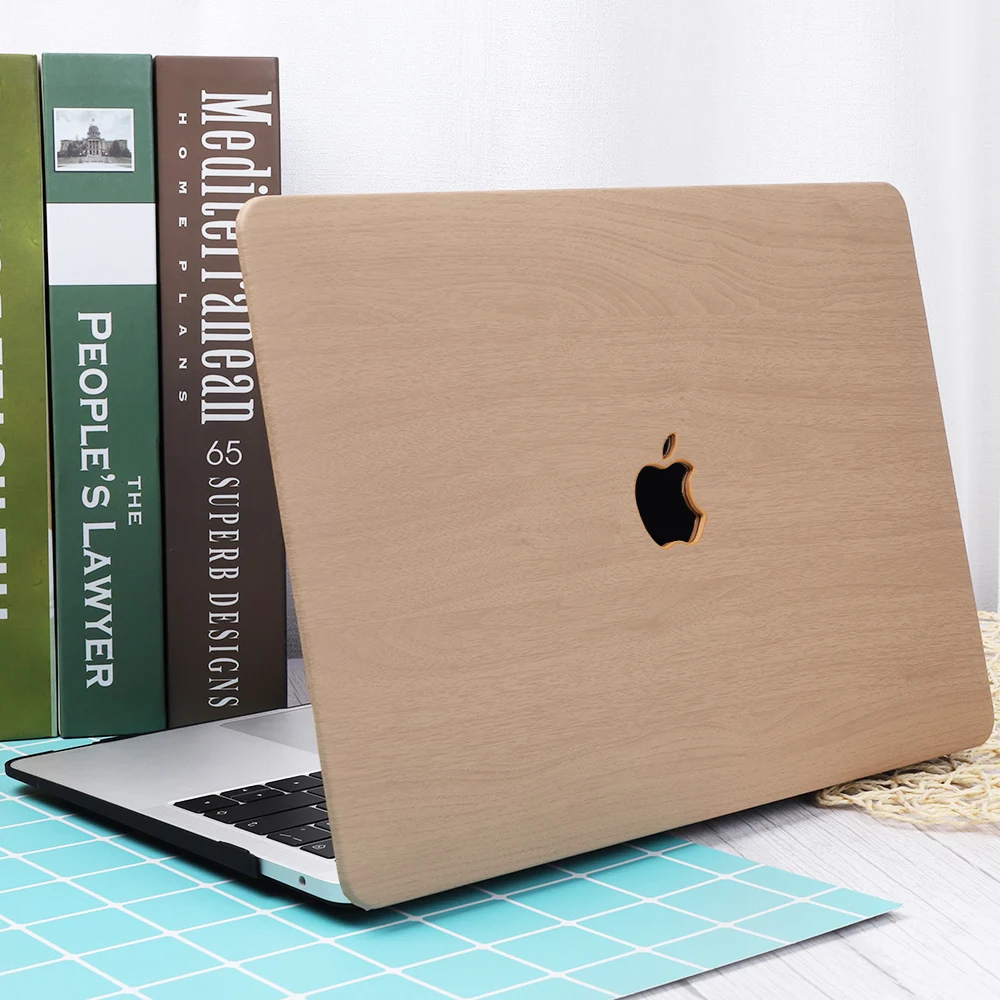 Чехол для ноутбука MacBook Air Pro retina 11 12 13 15 дюймов деревянный зернистый пластиковый жесткий чехол Pro 13,3 15,4 Touch bar