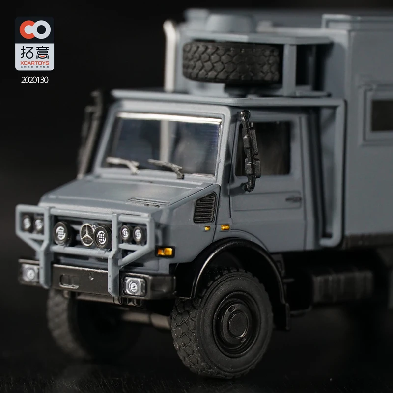 XCARTOYS 1:64 Unimog автомобиль для отдыха серая коробка #130 литая модель автомобиля |
