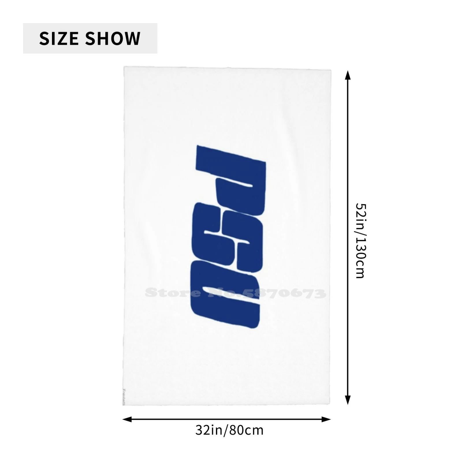 Банное полотенце из микрофибры с логотипом Psu в стиле ретро |