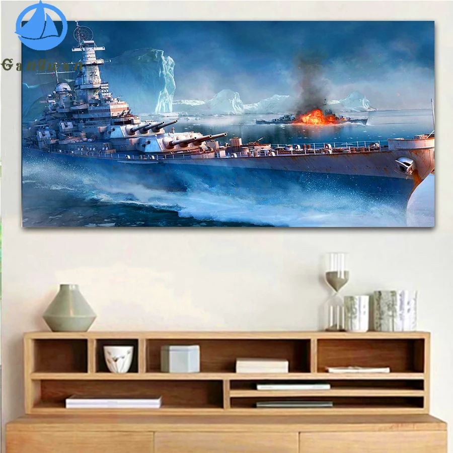 

Diamond painting The Famous Movie Sea ship Diamond embroidery full square round drill puzzles snow mountain Landscape Art decor