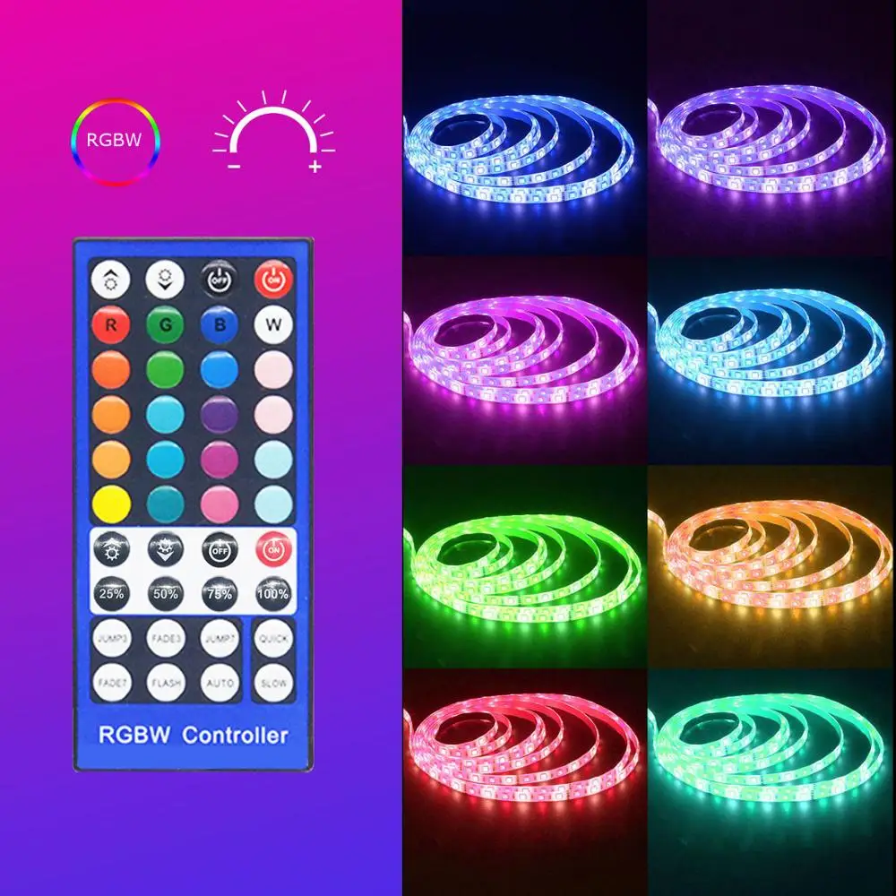 Светодиодная лента YOLUXZM SMD5050 RGBW 12V3A 5 м/16 4 фута гибкая 40-клавишный пульт