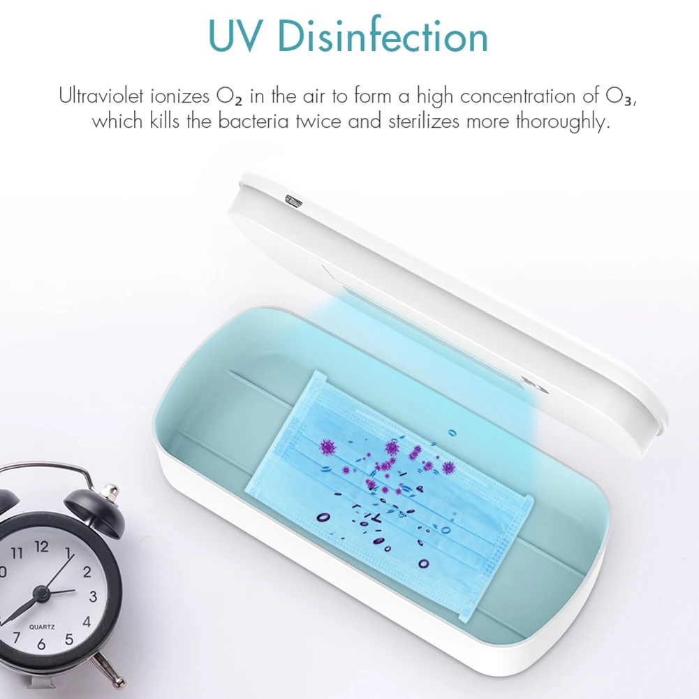 

Portable X16 Multifunctional Smart UV Sterilizer Box Ultraviolet Light Disinfection Cleaning Case for Mobile Phone Jewelry Mask