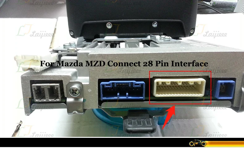 Для Mazda 2 Sedan мазда2 Demio DJ~ /28 Pin обратная камера интерфейс для заводской-infoasurement Monitor камера заднего вида
