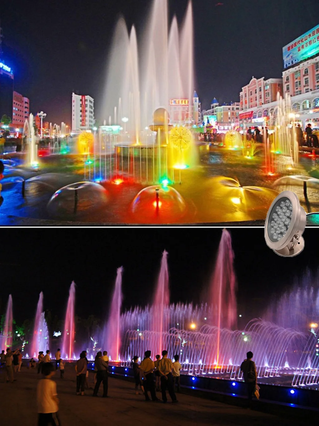 Светодиодный подводный фонасветильник поворотный прожектор 18 Вт 24 IP68 DMX