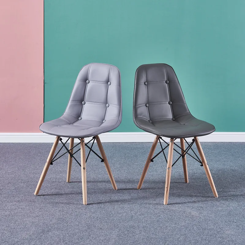 Современный акцент обеденные стулья с мягкие деревянные Эйфелева Базовая