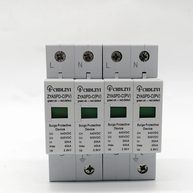 Устройство защиты от перенапряжения C40 SPD 3P + N 20KA ~ 40KA сетевой ограничитель низкого