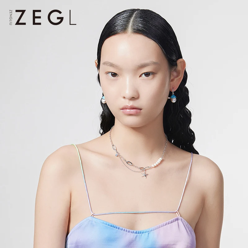 

ZENGLIU Designer Fun Turtle Stud Earrings Female Temperament Imitation Pearl Earring Ear Clip Non-mainstream Personalized Ear