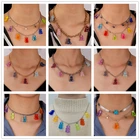 Женская цепочка с маленьким жевательным рисунком, ожерелья медведь