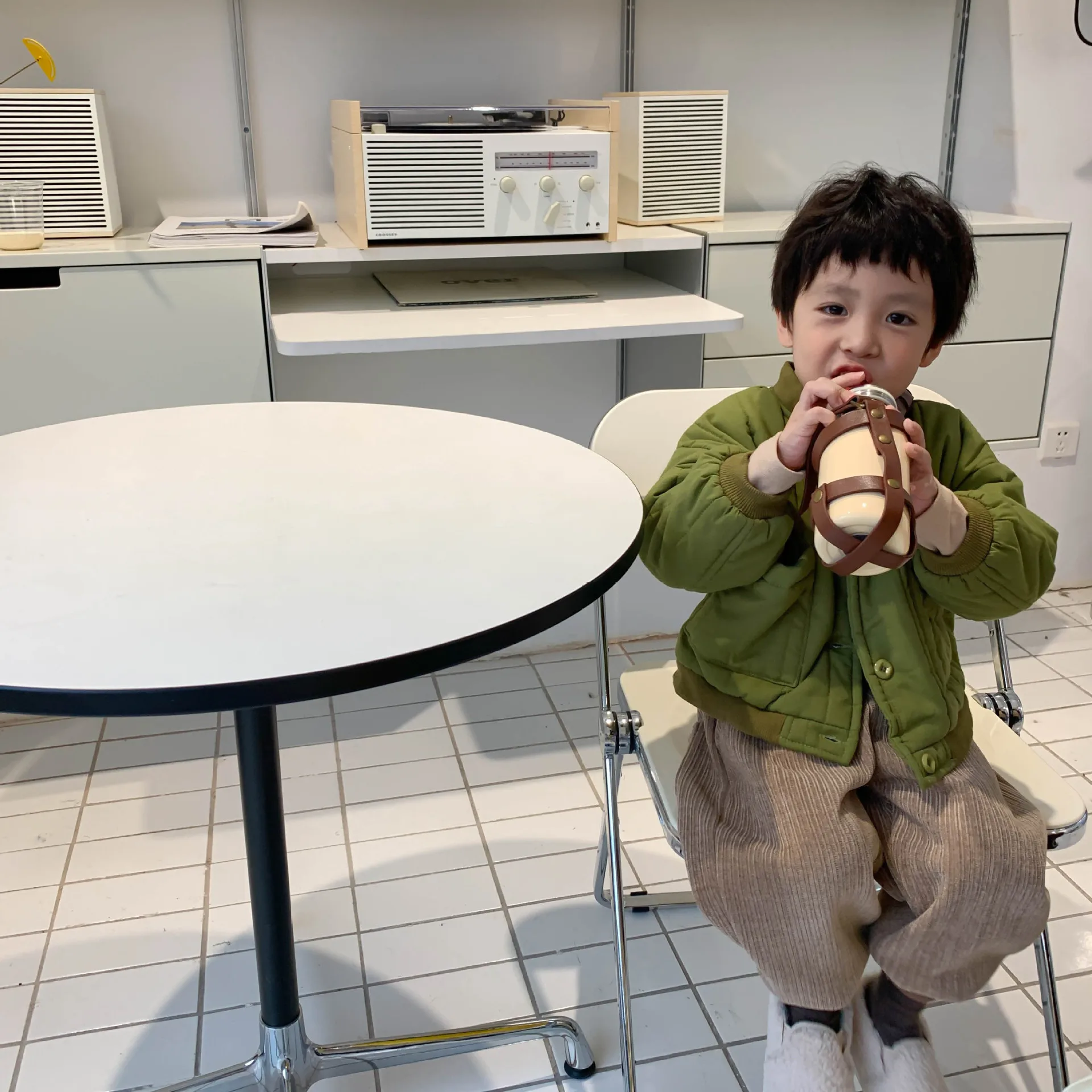 

Outerwear Parkas O-neck Collar Single Breasted Solid Regular Cotton New Fashion Simple Cute Comfortable Winter Girls Children