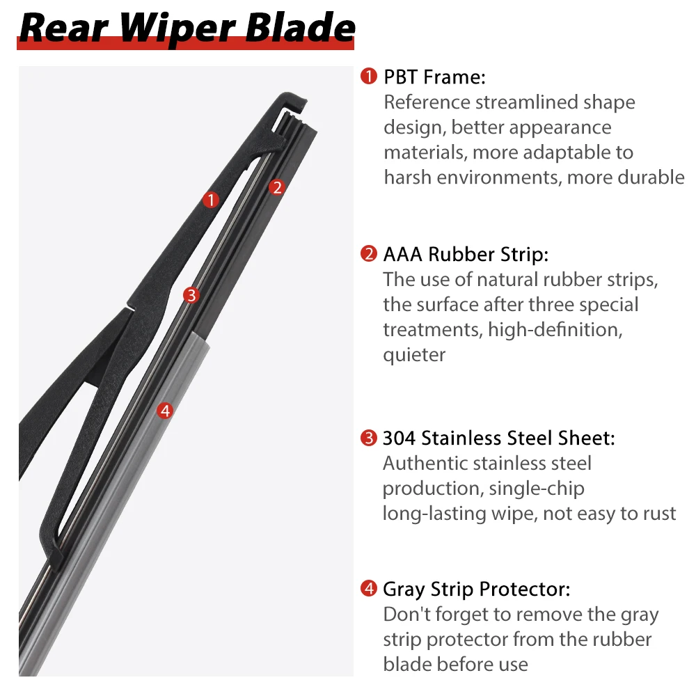 Щетка стеклоочистителя задняя для Mini Cooper S R53 R50 2004 2005 2006|windscreen wiper blade|windscreen wiperrear
