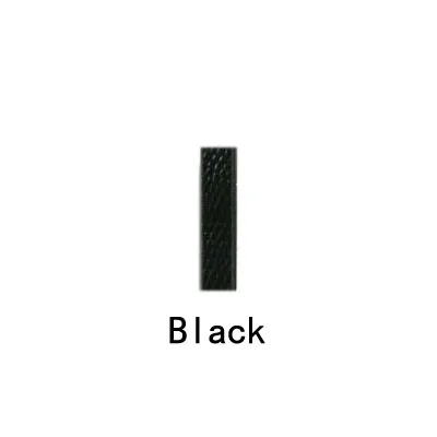 Black В розницу! Кожаный брелок для ключей с цифрами для автомобилей, сделай сам, стразы, буквы, цифры, амулеты 10 мм - Цвет: Black