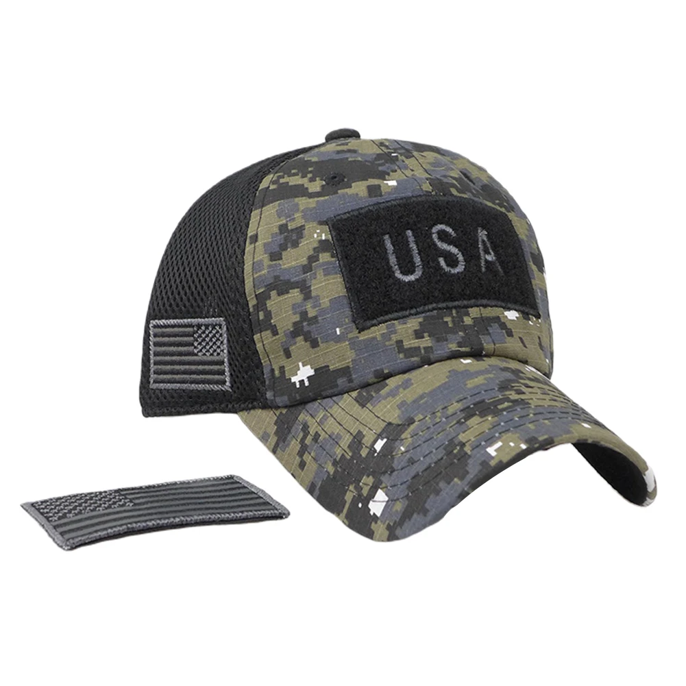 Защита от Солнца Открытый пот впитывающий патч изогнутые поля флаг США джунгли