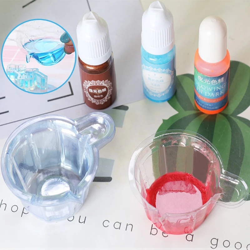 

200Pcs 40ML Plastic Disposable Dispensing Cup Epoxy Resin Mixing Cups Resin Dispenser For DIY Epoxy Resin Jewelry Making
