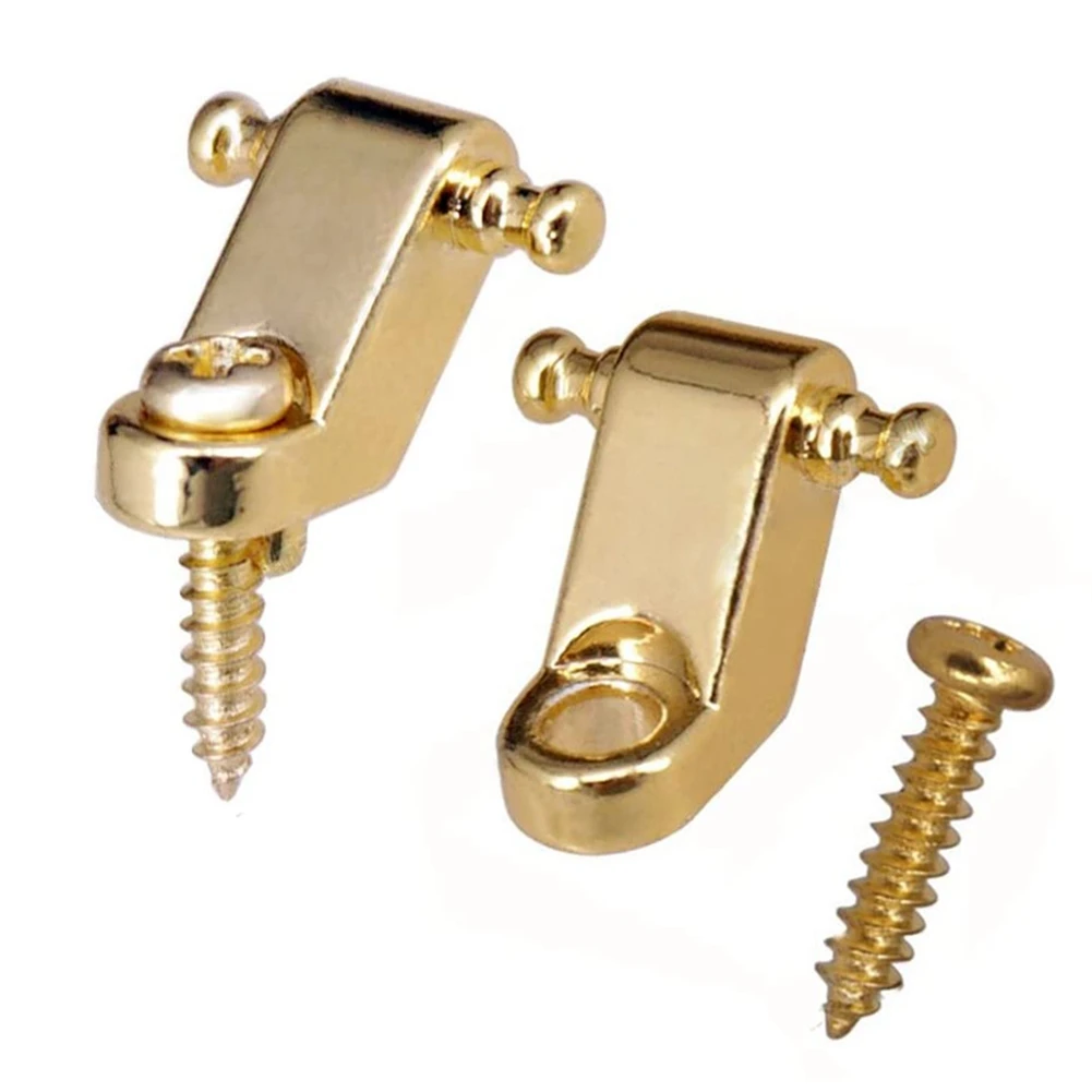 2pcs Electric Guitar String Trees Roller Retainer Guides for American Strat Tele ST TL Guitar Accessories tooyful black 6 saddle guitar pickup bridge with 6 vintage string guides for fender telecaster tele tl electric guitar parts