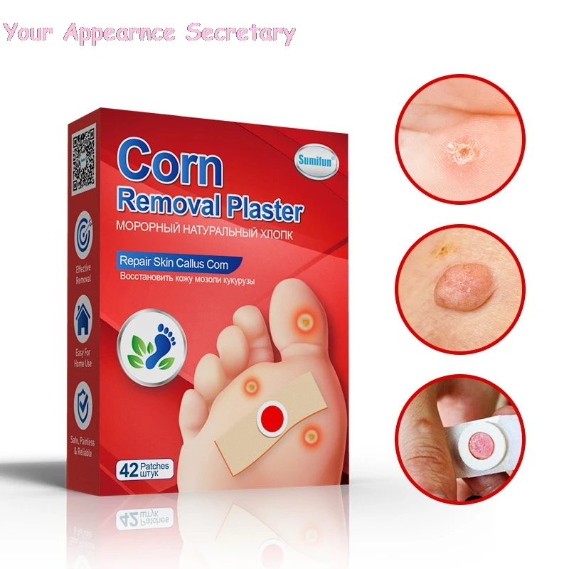 

42Pcs Foot Care Sticker Medical Patch Corn Removal Pads Warts Thorn Curative