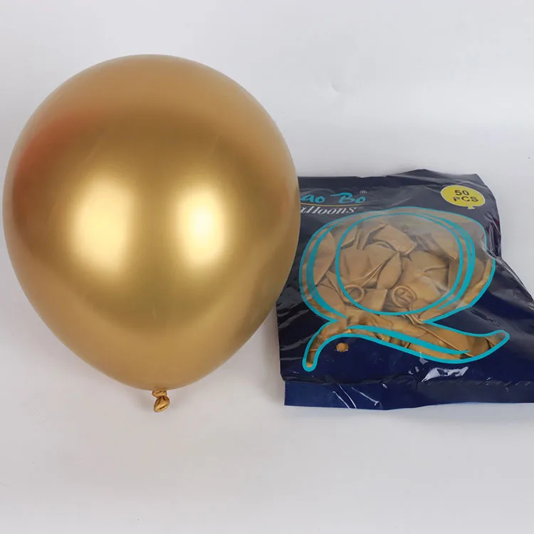20pcs gold metal 20 шт золотые, серебряные, фиолетовые, зеленые металлические латексные шарики свадебные украшения, шарики хромированные, металлические шарики для дня рождения, вечеринки для взрослых S6XN - Цвет: 20pcs gold metal